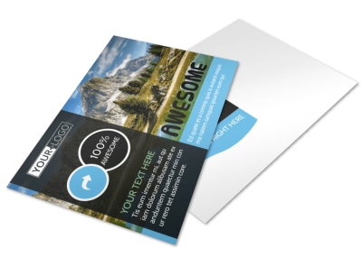 Nature Photography Postcard Template preview