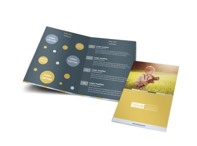 Kid Photography Bi-Fold Brochure Template preview