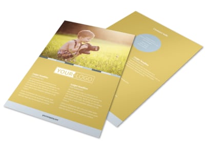 Kid Photography Flyer Template preview