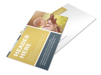 Kid Photography Postcard Template preview