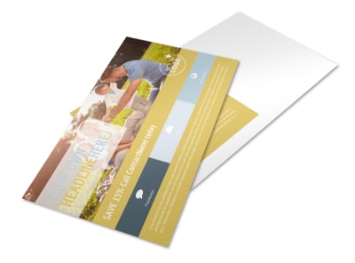 Fun Family Photography Postcard Template preview
