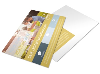 Fun Family Photography Postcard Template preview