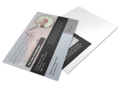 Engagement Photography Postcard Template preview