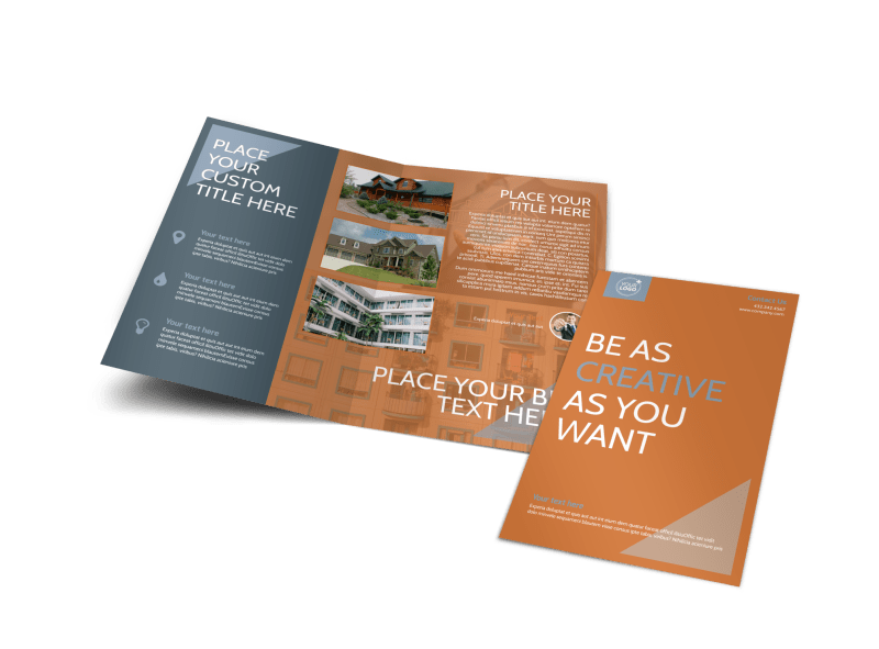Rental Property Management Brochure Template Preview 1