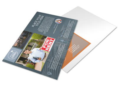Rental Property Management Postcard Template preview
