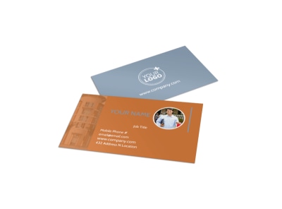 Rental Property Management Business Card Template preview