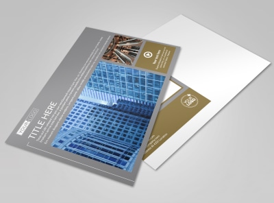 Commercial Property Management Postcard Template preview