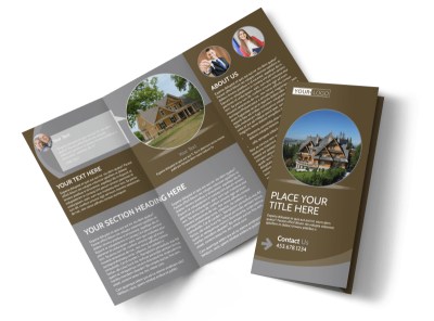 Premier Real Estate Tri-Fold Brochure Template preview