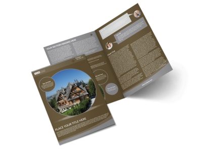 Premier Real Estate Bi-Fold Brochure Template preview