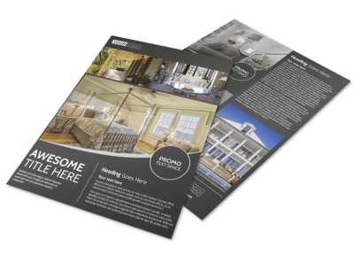 Elegant Villa Rental Flyer Template preview