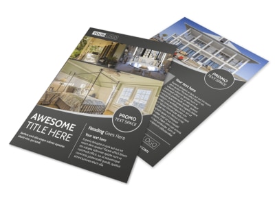 Elegant Villa Rental Flyer Template preview