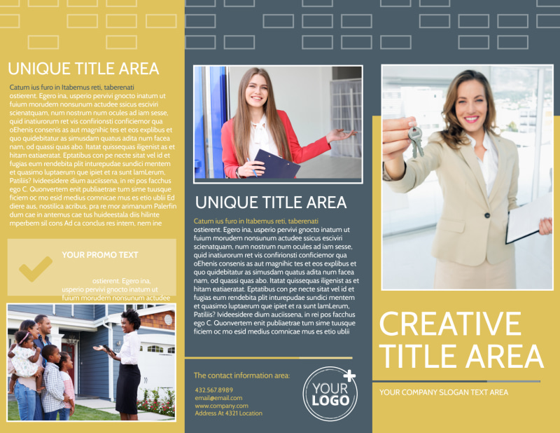 Real Estate Team Tri-Fold Brochure Template