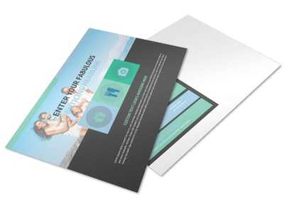 Vacation Rentals Postcard Template preview