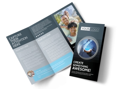 Elite Real Estate Team Tri-Fold Brochure Template preview