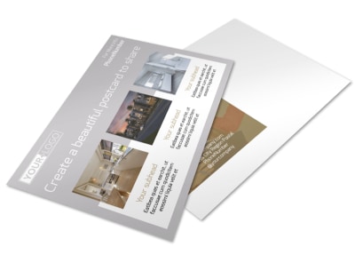Apartment Complex Postcard Template preview