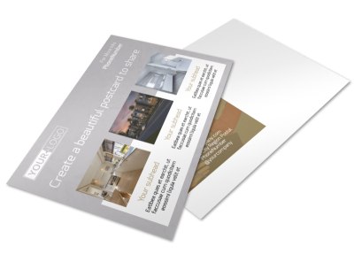 Apartment Complex Postcard Template preview