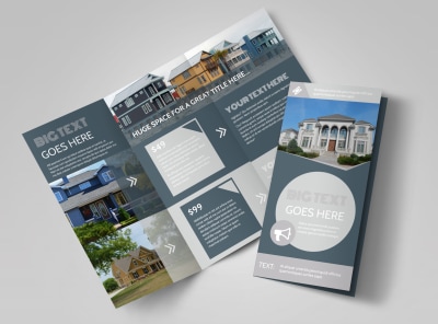 Property Management Specialists Tri-Fold Brochure Template preview