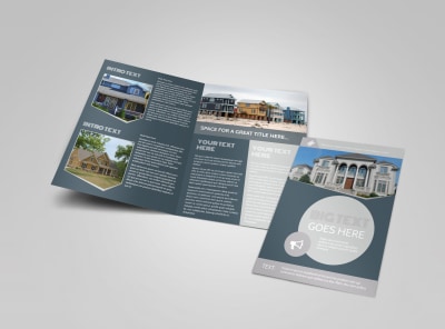 Property Management Specialists Bi-Fold Brochure Template preview