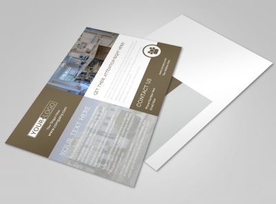 Modern Townhome Rentals Postcard Template preview