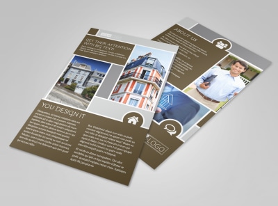 Modern Townhome Rentals Flyer Template preview