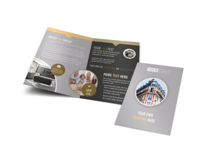 Family Friendly Apartments Bi-Fold Brochure Template preview