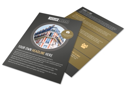 Family Friendly Apartments Flyer Template preview
