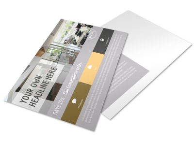 Family Friendly Apartments Postcard Template preview