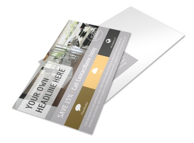 Family Friendly Apartments Postcard Template preview