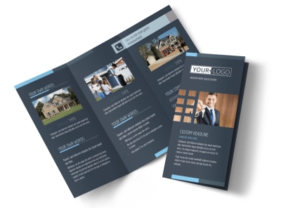 Your Next Real Estate Agent Tri-Fold Brochure Template preview