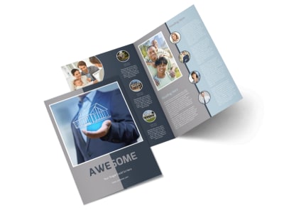 Real Estate Sales Experts Bi-Fold Brochure Template preview