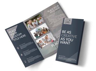 Church Outreach Program Tri-Fold Brochure Template preview