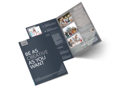 Church Outreach Program Bi-Fold Brochure Template preview