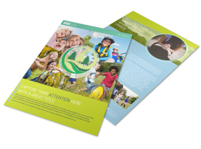 Spirit Led Bible Camp Flyer Template preview