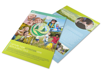 Spirit Led Bible Camp Flyer Template preview