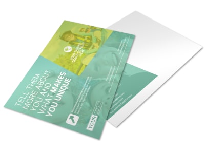 Spirit Led Bible Camp Postcard Template preview