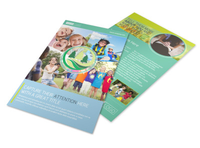 Spirit Led Bible Camp Flyer Template preview