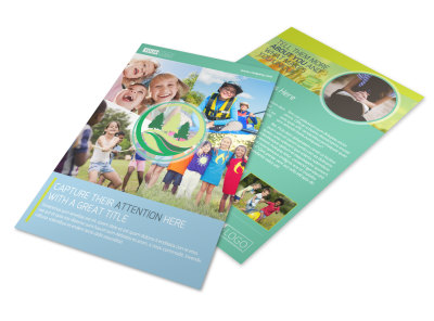 Spirit Led Bible Camp Flyer Template preview
