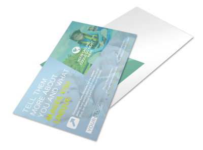Spirit Led Bible Camp Postcard Template preview