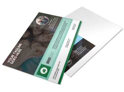 Church Fellowship Postcard Template preview