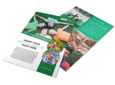 Inspiration Bible Camp Flyer Template preview