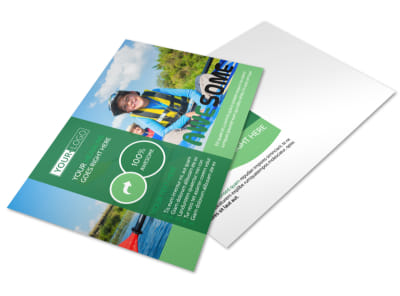Inspiration Bible Camp Postcard Template preview