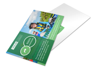 Inspiration Bible Camp Postcard Template preview