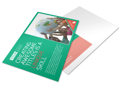 Fun Church Event Postcard Template preview