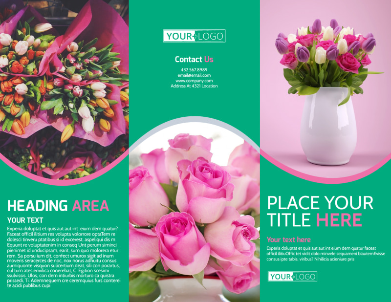 Floral Delivery Service Brochure Template