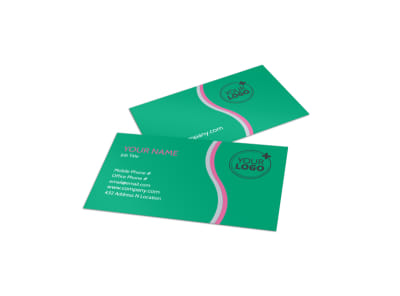 Floral Delivery Service Business Card Template preview