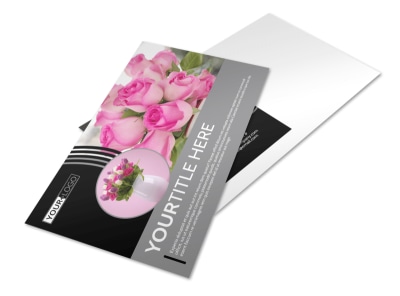 Floral Gift & Garden Postcard Template preview