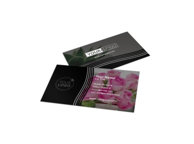 Floral Gift & Garden Business Card Template preview