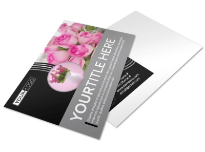 Floral Gift & Garden Postcard Template preview