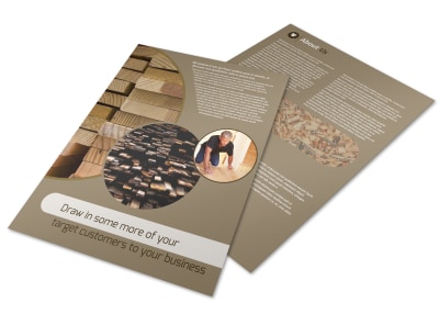 Lumber Yard Flyer Template preview
