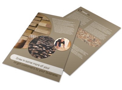 Lumber Yard Flyer Template preview